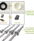 Kickass SFU2005 Ball Screw Shaft Offering Dead On Precision Linear Motion Paired With Robust Ball Nut For Cnc Routers Milling Machines And Home Shop Builds image showing comparison of quality components.