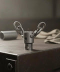 No Nonsense Heavy Duty Auger Chain Head Drain Cleaning Tool For Plumbers With Universal 22Mm Shank Connector, metal design on dark surface.