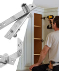 Heavy Duty Stainless Steel Pivot Door Hinges For Interior Doors And Cabinets 1 Pair Concealed Intersecting Hidden Hinges