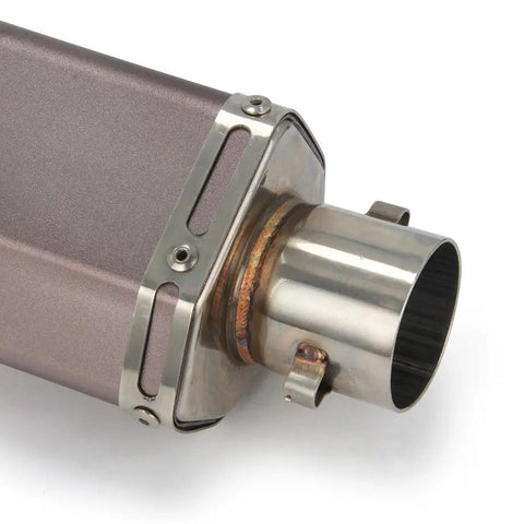 1.5 To 2 Inch Inlet Hexagon Slip On Exhaust Pipe for Dirt Bike Street Bike Scooter ATV Quad with 38mm To 51mm Connector detail