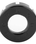 Close-up of 8 Way Bike Spoke Wrench Nipple Key in Molybdenum Steel for Wheel Truing with numbered sizes visible