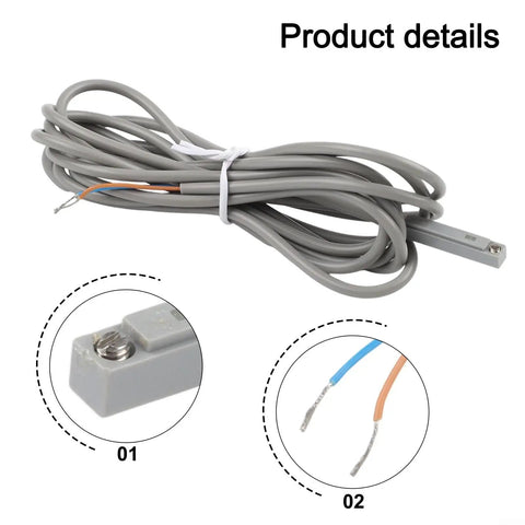 Rock Solid Air Pneumatic Cylinder Reed Switch Sensor With Bright Red Led Indicator And Hella Responsive Magnetic Trigger For Cs1s And M9n Units Running 5 To 240 Volt Ac Dc Power