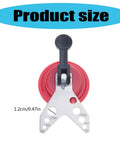 Top view of Granite Drill Guide With Suction Base, Pro Grade Alloy and PP Construction, showing size measurements