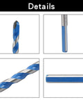 Piutouyar 5-piece 6mm masonry drill bit set with blue-coated carbide bits