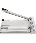 Heavy Duty Handheld Shrink Wrap Sealer Machine With 24 Inch Quick Cut Blade and adjustable heat settings for efficient sealing.