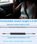 Coiled USB C To USB C Car Cable 3ft 2 Pack Fast Charge And Data Transfer Spring Loaded USB C Charger Cord No Tangle