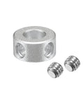 Built To Last 6mm Shaft Collar Clamp On Set, 12mm Outer Diameter, 6mm Thick Aluminum Alloy, 2 Pack With M4 Set Screws