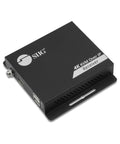 Solid Hdmi Kvm Over IP Receiver Locking In 4K At 30Hz With Up To 394 Foot Range For Cat6 Cables Plus side view showing ports.