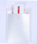 25 Pack White Bubble Mailers Self Seal Padded Envelopes 24x35+5cm Waterproof Shockproof Packaging Bags with red bottle for shipping