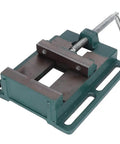 Fabater 5 Inch Cast Iron Machine Vise Heavy Duty Jaw Milling Clamp For Drill Press, green color, robust design for secure workpiece holding.