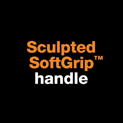 Text image highlighting Sculpted SoftGrip handle feature of 8 Lb Splitting Maul With 36 Inch IsoCore Shock Absorbing Handle.