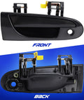 Two Front Exterior Door Handles Replacement For 1995 To 1999 Mitsubishi Eclipse, 1995 To 2000 Chrysler Sebring, 1995 To 2000 Dodge Avenger