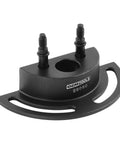 Water Pump Holding Tool For Ecotec Sprocket Retainer And Socket Holder, black compact half-moon design with bolt holes