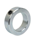 Solid Zinc Shaft Collar with Set Screw Bore Three Quarter Inch OD One And One Quarter Inch Width Nine Sixteenth Inch Front View