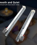 Heavy Duty 12 Pair 18 Inch Undermount Drawer Slides Boasting Smooth Soft Close Full Extension Cabinet Runners with installation clips