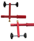 Heavy Duty Aluminum Workbench Clamps With 19mm And 20mm Holes Holdfasts For Secure Materials Woodworking Bench Accessories, red