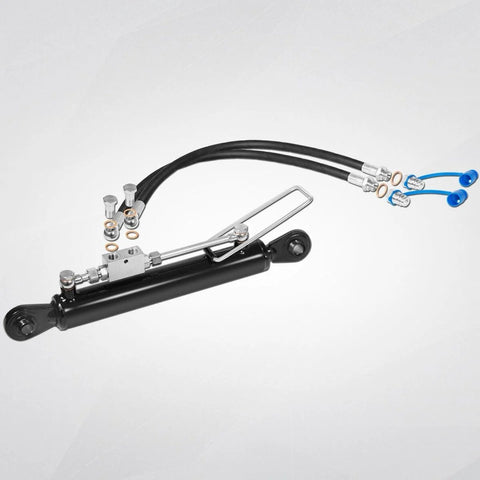 Hydraulic Top Link Cat 1 1 With Locking Block And Two Hoses Including Two Way Check Valve Cylinder Set for tractors, extends 20 7/8" to 31 7/8"