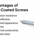 Number 8 X 1 Inch Zinc Plated Truss Head Wood Screws 100 Pack Phillips Drive Carbon Steel Fasteners Rust Resistant Heavy Duty displayed with advantages of zinc coating.