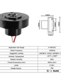 One Pack Photocell Light Sensor Receptacle With Locking Twist Lock Base for Outdoor Street and Garden Lighting dimensions shown
