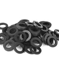 40 Piece Garden Hose Washer Set With Durable Silicone O Rings And Abrasion Resistant Gasket Washers For Leakproof No Drip Connections On Standard Three Quarter Inch Hose Fittings, black silicone washers
