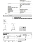 Rock Solid Lm230ax Damper Actuator Delivering Five Newton Meter Torque For Hvac Climate Control Systems electrical specifications sheet.