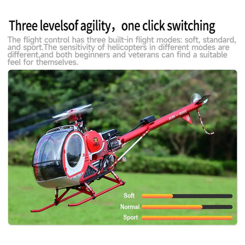 Ultra Realistic All Metal RC Helicopter With GPS And 2.4G Control 3 Blade 12CH Flybarless System H1 PRO in flight outdoors