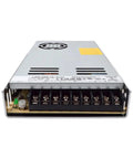 Tough As Nails 350W AC DC Power Supply 15V Enclosed Unit Designed For Standard 1U Rack Mounts In Demanding Industrial Control Cabinets And Automation Systems, showing back panel with terminals.