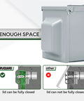 50 Amp 125/250V Outdoor RV And EV Power Outlet Box showing lockable weatherproof enclosure with comparison to similar products