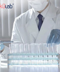 Scientist using Two Pack Detachable Plastic Tube Rack With 50 Hole Test Tube Holder For Classroom And Lab, Durable Polystyrene