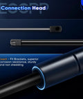 Heavy Duty Trunk Lid Lift Support Struts For Chrysler Sebring Dodge Charger Stratus close up of connection head detail.