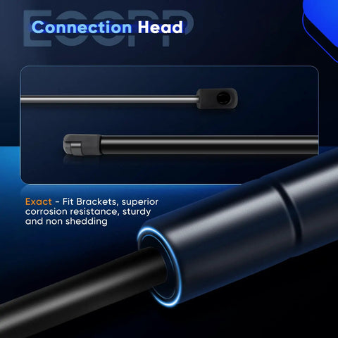 Heavy Duty Trunk Lid Lift Support Struts For Chrysler Sebring Dodge Charger Stratus close up of connection head detail.