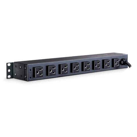 Beefy Rackmount Surge Protector 120V 15A With 15 Foot Cord, 3600 Joules, 10 Outlets, 1U Mount, UL Listed, Heavy Duty Power Strip