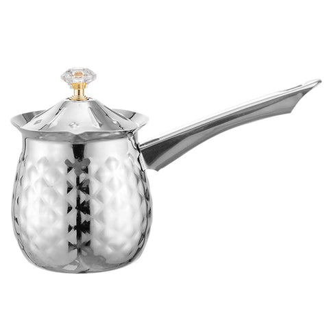 Stainless Steel Turkish And Arabic Coffee Pot 600ml 20oz Cezve Briki Ibrik With Eagle Spout Comfortable Handle Dustproof Lid