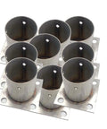 Stainless Steel Post Base Sleeves For 2X2 4X4 6X6 And 8X8 Fence Posts With Bracket Flange Railing Holder Round Column Support And Post Riser For Outdoor Gazebos Backyard Built Tough Heavy Duty 14 Piece Diameter 100 mm Pack