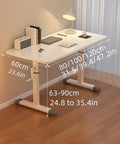 Ergonomic Hand Crank Standing Desk With Smooth Height Adjustment For Home Office And Versatile Workspace Compact 31.5 By 23.6 Inches Natural Wood Finish, shown with dimensions.
