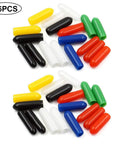 36 colorful rubber caps from the Colorful Rubber Anti Slip RC Transmitter Switch Caps Kit For Grab And Go Radios Like X9D Plus Q X7 X Lite Flysky