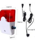 No-Fuss 110V Sump Pump Alarm With High Water Level Detector, 110dB Siren And LED Alerts, 10ft Sensor For Pools Ponds And Tanks, Quick Leak Detection To Prevent Overflow, 2.8in unit