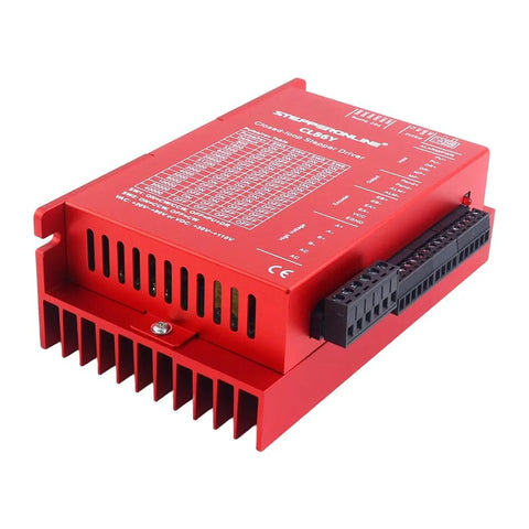 StepperOnline Y Series closed-loop V2.0 stepper driver red metal unit with terminal blocks for Nema 34