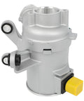 Slick And Heavy Duty Electric Water Pump Swap Out A2742000107 for Mercedes, silver metal design, ready for installation component.