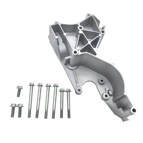 Heavy Duty Alternator And Power Steering Pump Mounting Bracket With Complete Bolt Kit Drops Right In For Cadillac Escalade Chevy Silverado Gmc Sierra Yukon 2002 2014 Replacement with corrosion-resistant steel bolts.