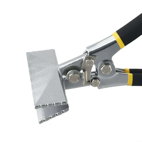 All In One Sheet Metal Bending Pliers With Straight Or Elbow Handles And Non Slip Grip, showing close-up of 80mm jaw width.