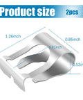 2PCS Windshield Wiper Linkage Clip And Bushings Set To Secure The Connecting Rod And Prevent Popping Out, shown with size dimensions