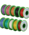 10 colorful spools of 18 AWG Silicone Insulated Stranded Copper Wire Kit 10 Colors 25 Feet Each Ultra Flexible Soft Tinned Copper