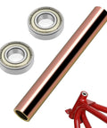 Beefy Mini Bike Steering Bearings Bushing Kit with 6900Z deep groove ball bearings and chrome liner for mini bikes fitment