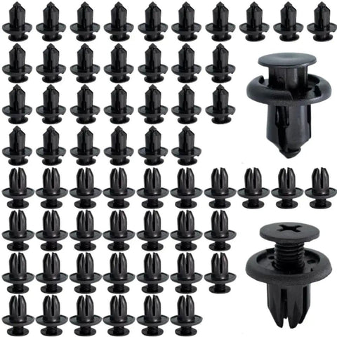 180 Piece Auto Clip Kit For Car Body Trim Replacement With Six Types Push Pin Clips For Bumper Fender And Interior Retention Super Handy For Civic And Accord Projects black plastic trim clips