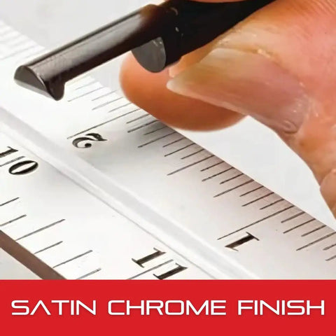 18 Inch Precision Blade For Combination Squares, Sets, And Bevel Protractors With 4R Graduations, Satin Chrome Finish