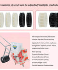 Heavy Duty Metal Precision Garden Seeder With Iron Mouth Duckbill Design And Double Mouth Fertilizer Applicator, seed wheels