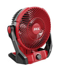 Rock Solid Brushless 7 Inch Jobsite Fan Delivering A Smooth 500 Cfm Breeze With A Flexible 180 Degree Pivoting Head and Quick Adjust variable speed controls.