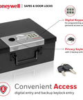 Compact Fireproof Safe Box With Digital Keypad Lock For Home Use, Stash Safe For Jewelry Cash And Important Documents, Built With Double Steel Walls, 0.26 Cu Ft Capacity, Black