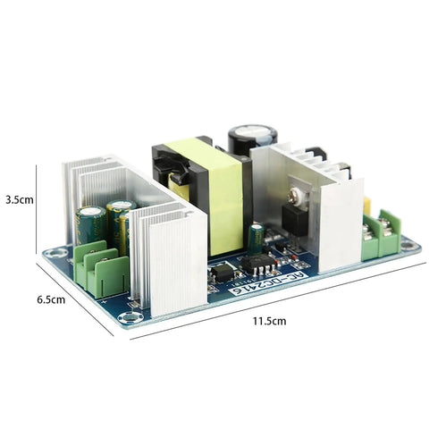 Industrial 150W 24V DC Switching Power Supply Module 100-240V AC To 24V DC 6A-9A, SMPS Board With Overcurrent And Short-Circuit Protection, Heat Sink, Reliable For Industrial Equipment. 11.5x6.5x3.5cm